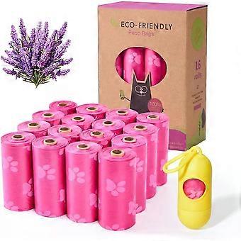 Poo bags dogs pink 240 bags Leak Proof and Extra Thick dog poop bags rolls