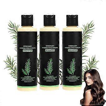 Rosemary Keratin Hair Growth Shampoo 3PCS Repairs Damaged Hair and Reduces Thinning Hair Loss