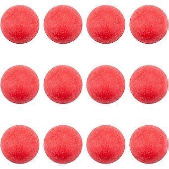 12 Pack Red Textured Soccer Balls para mesas de futebol padrão e bolas clássicas de futebol de mesa