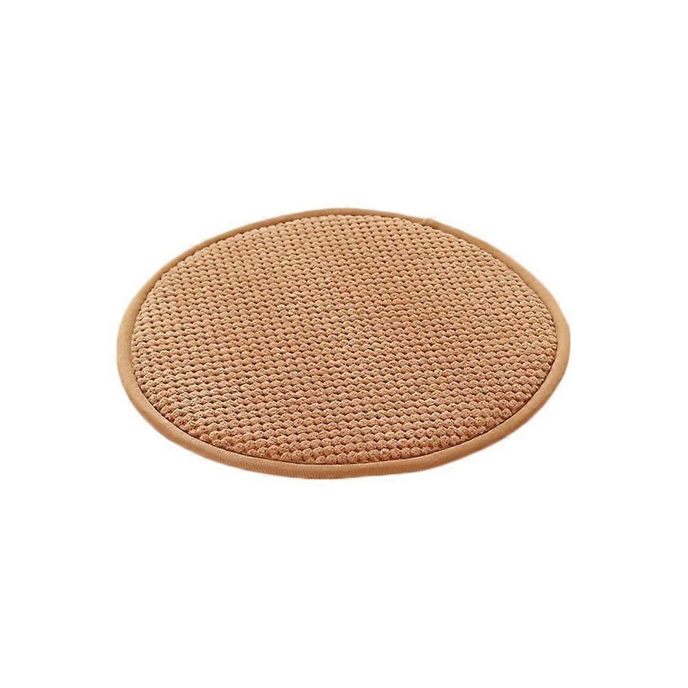 Comcompatible withtable sponge Seat Pad Soft Warm Round Cushion Solid Colour Thicker Chair Winter