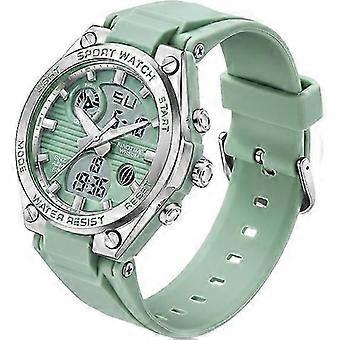 "Dameshorloge met siliconen band, 5 ATM waterdicht digitaal horloge"c