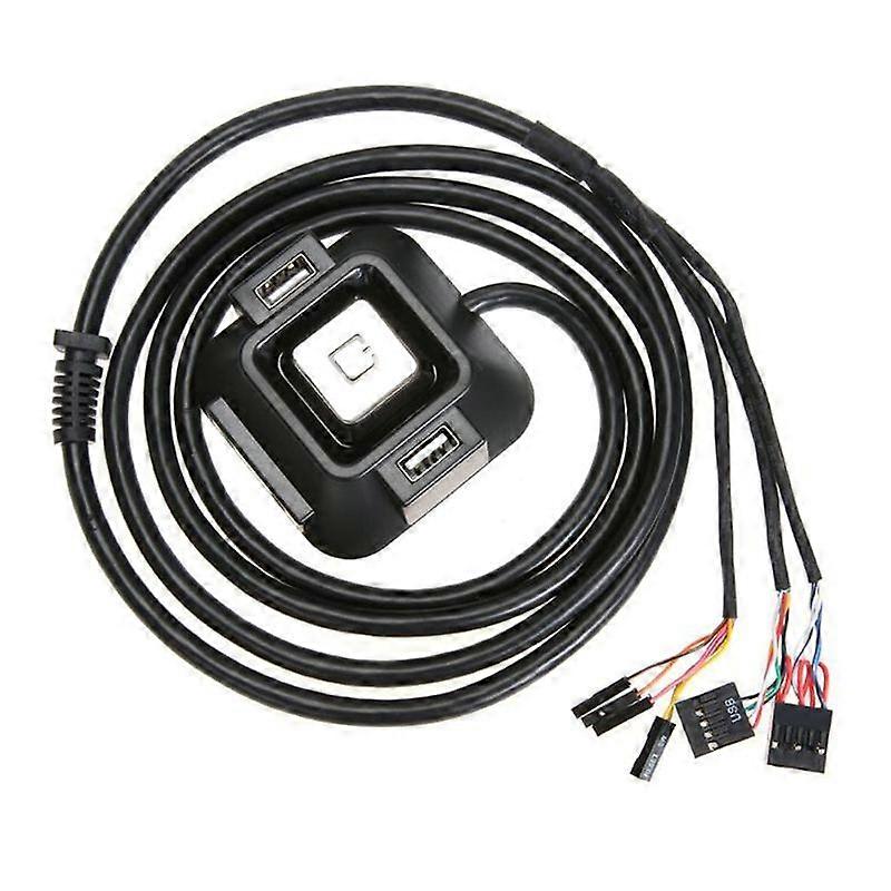 1.2m Desktop PC Switch Button Practical Wear-resistant ABS Computer Reset Switch Block Extender for Office