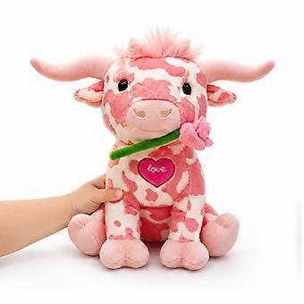 1/2/3PCS Highland Cow Plush Toy 35cm, Soft Fluffy Stuffed Animal, Bouncy Healing Toy for Stress Relief, Great Gift