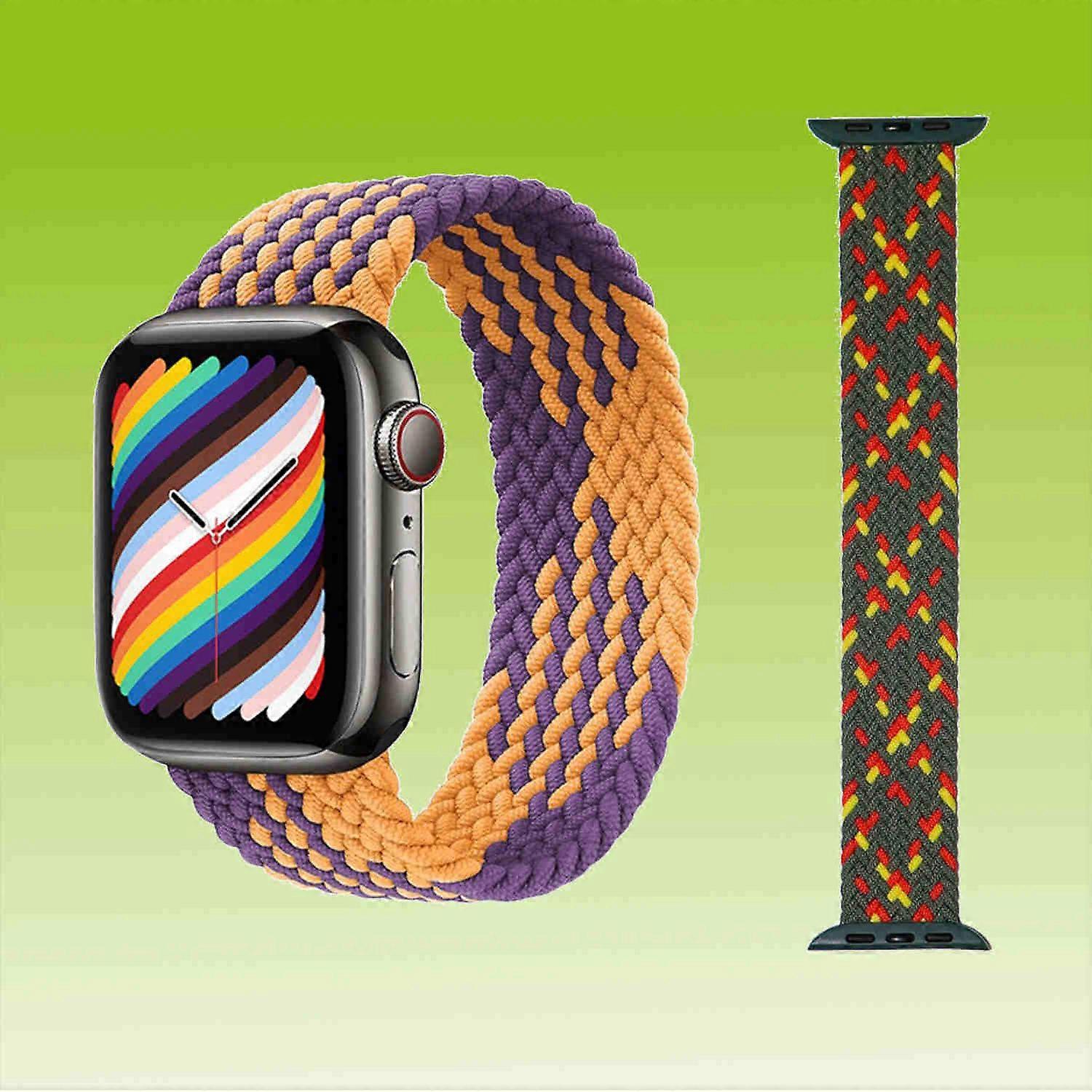 Replacement Nylon Watch Band for Apple Watch Series 10 46mm / 1 + 2 Ultra 49mm 9 / 8 / 7 45 / 6 SE 5 4 44 / 3 2 1 42mm