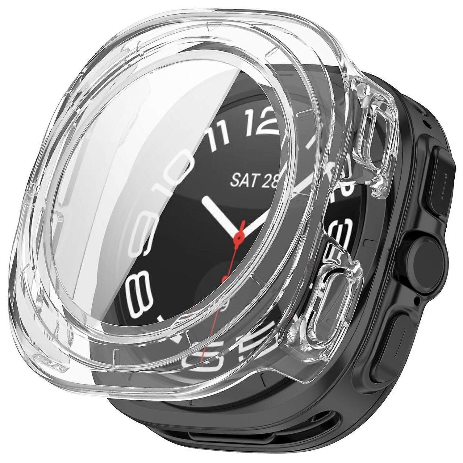 Smartwatch case, tempered glass silicone, for Samsung Galaxy Watch Ultra 47mm Ultra 2025