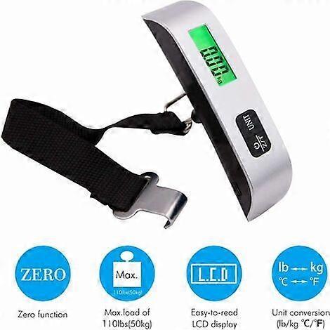 Digital Scale with Temperature Sensor and Orientation Trolley for Hanging