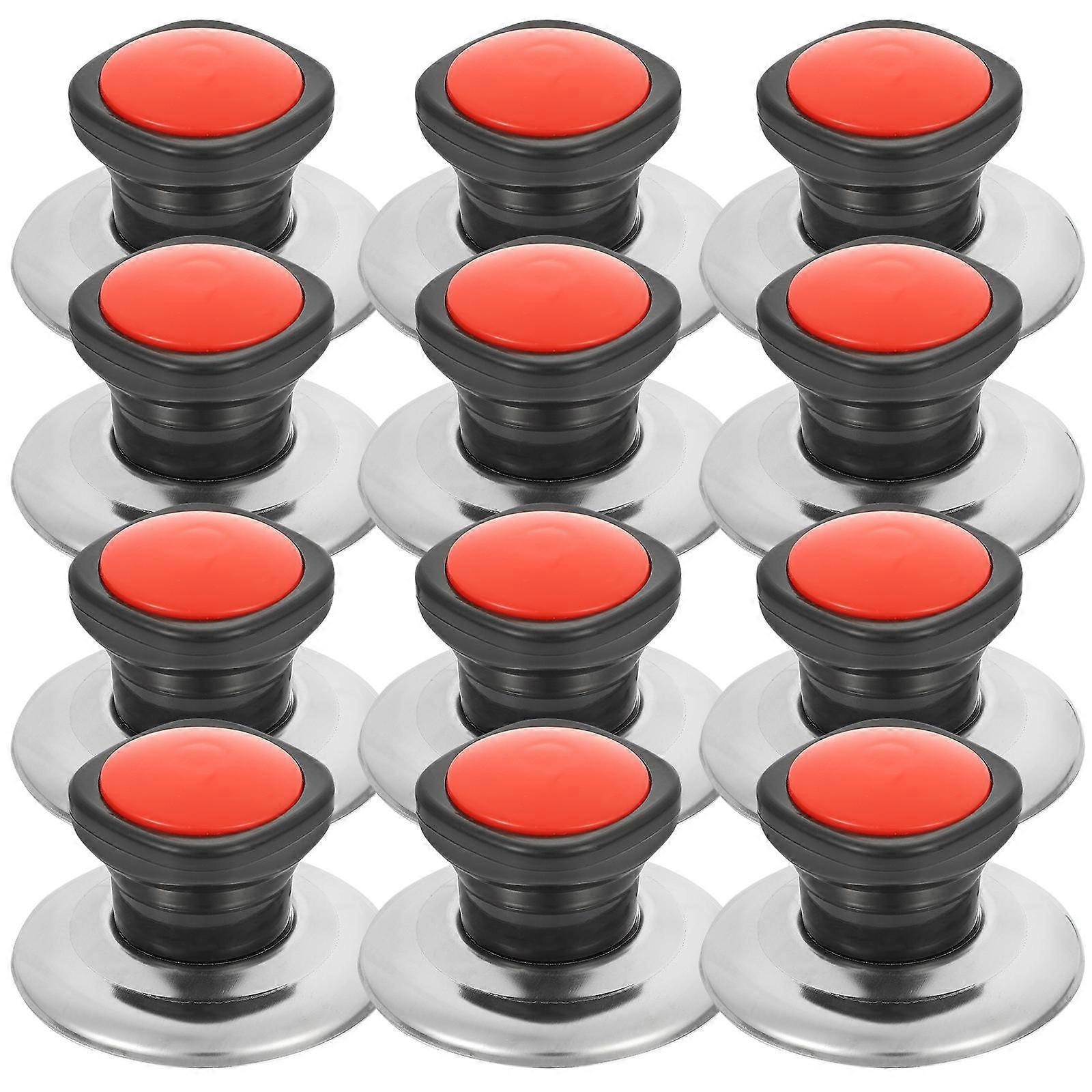 12pcs Cookware Lid Knobs Heat-resistant Pan Lid Handle Plastic Pot Lid Handle for Kitchen