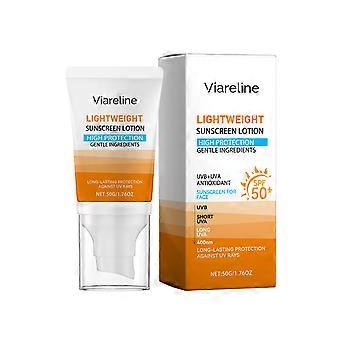 Viareline Lightweight Protection cream Outdoor Protection Moisturizing Care Skin Natural Lightness Refreshing Not Thick