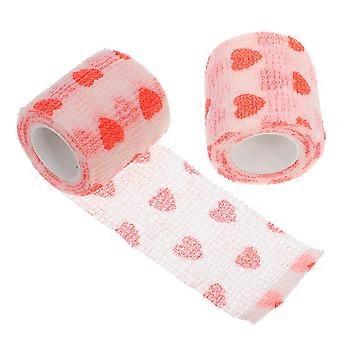 Dog Bandage Wrap for Paws Pet Elastic Bandage Wrap 2Pcs Pink Color