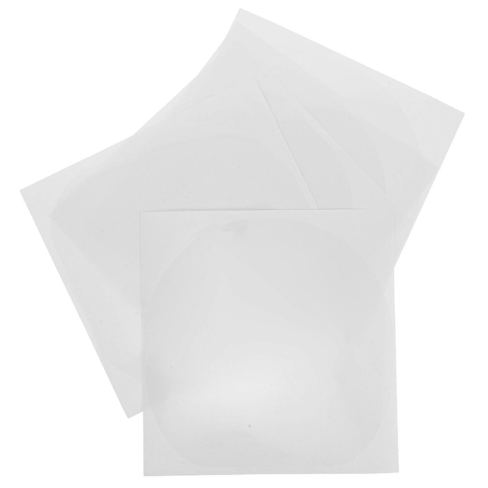 5Pcs Table Tennis Racket Transparent Protective Cover Round Plastic Accessory