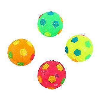Giocattolo per cani a forma di pallone da calcio con luci LED