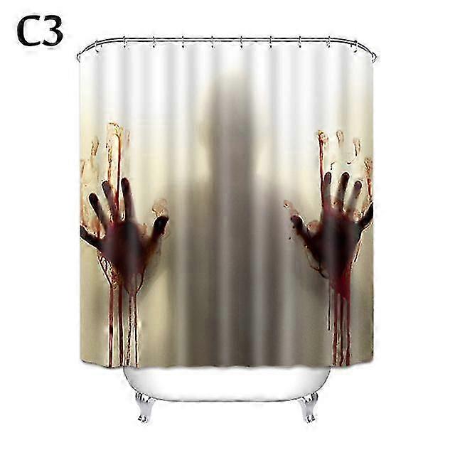 Horror-Themed Polyester Curtain