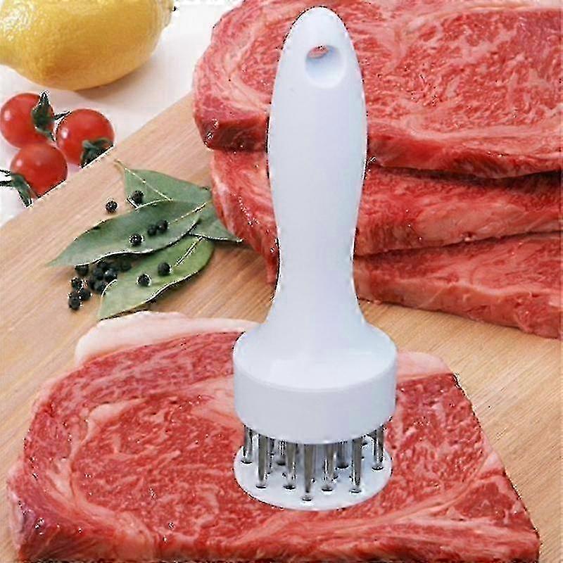Stainless Steel Meat Tenderizer Tool with Sharp Pins compatible with Kitchen Use