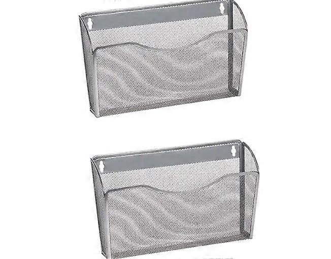 Wall-Mounted File Organizer, Space-Saving Sleek Design, Robust Wire Mesh