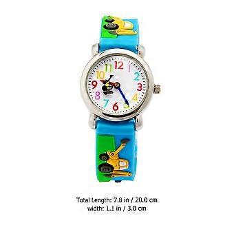 Cartoon Children Watch Lovely Toddler Wrist Watch for Kids 1Pcs Blue Design