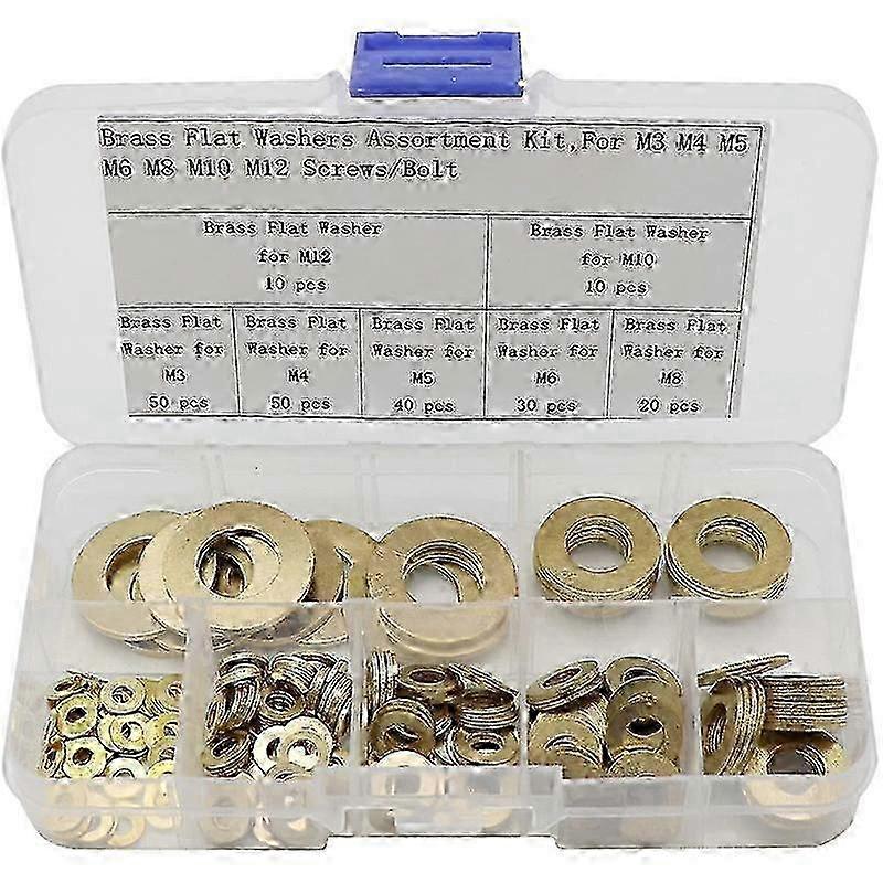 Copper Gasket Flat Ring Seal Assortment Kit