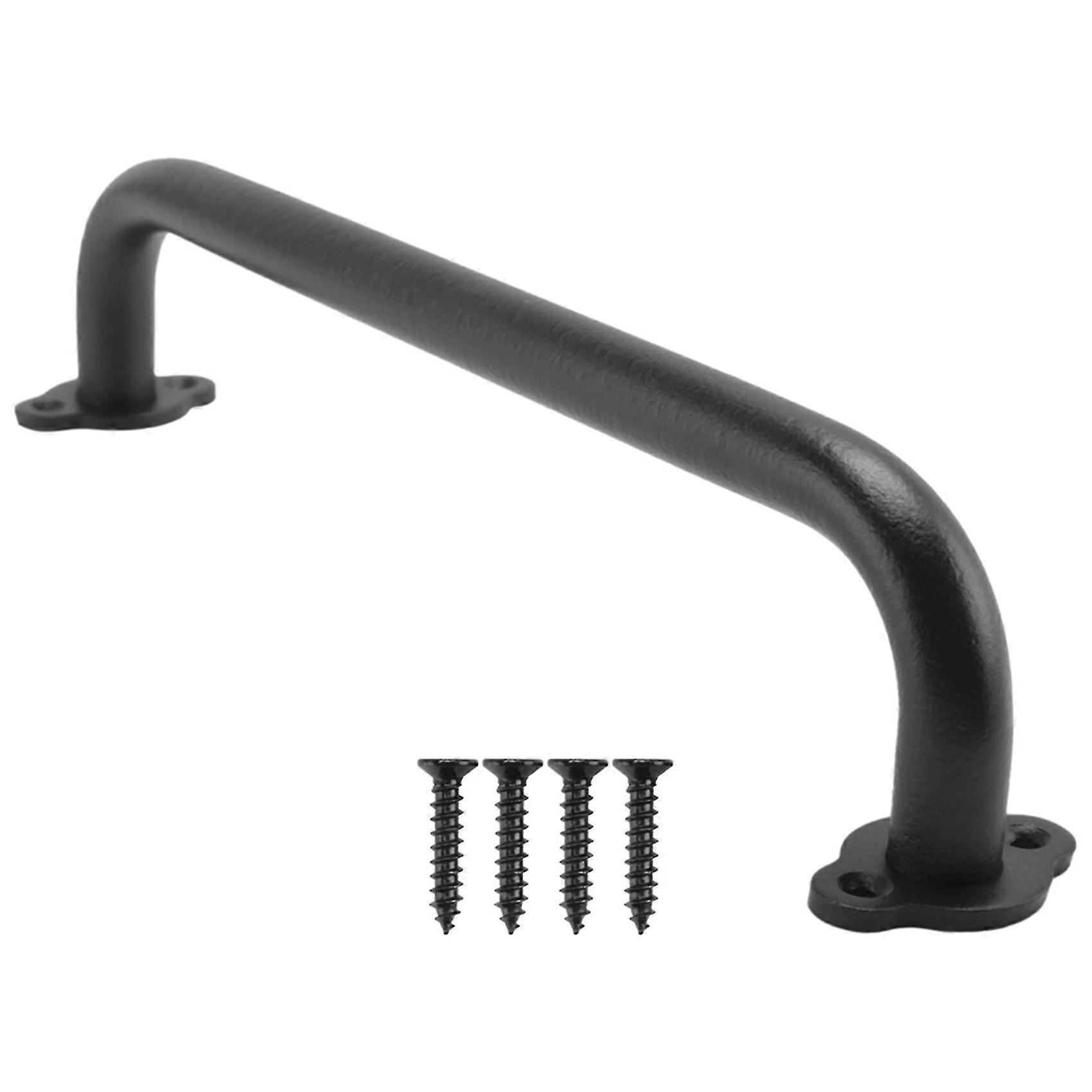 10 Inch Black Metal Wall Handrail