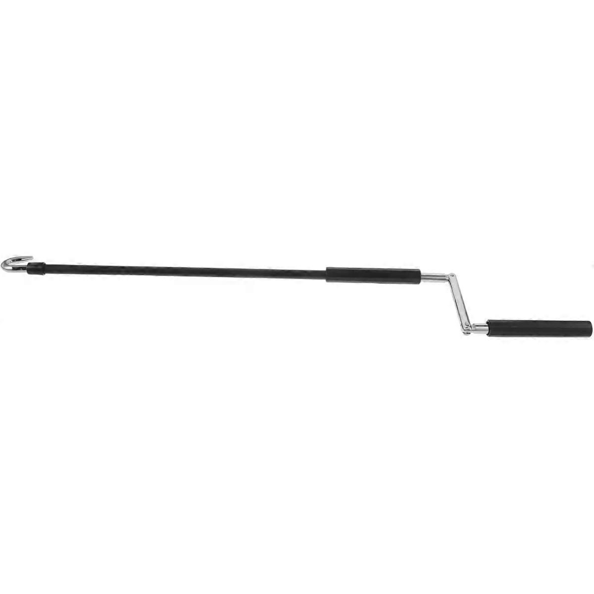 Awning Window Crank Handle with Hook Rod Black
