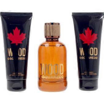 Dsquared2 Wood Eau de Toilette 100ml Set (Eau de Toilette 100 ml + Shower Gel 100 ml + Aftershave Balm 100 ml)
