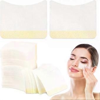 160pcs Arc Shaped Eyelash Cream Removal Pads Cotton