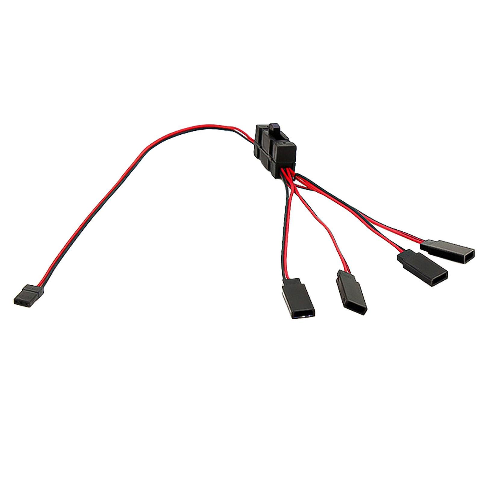 4-way LED Light On/off Controller Switch Y Cable for 1/10 TRX-4 RC Crawler