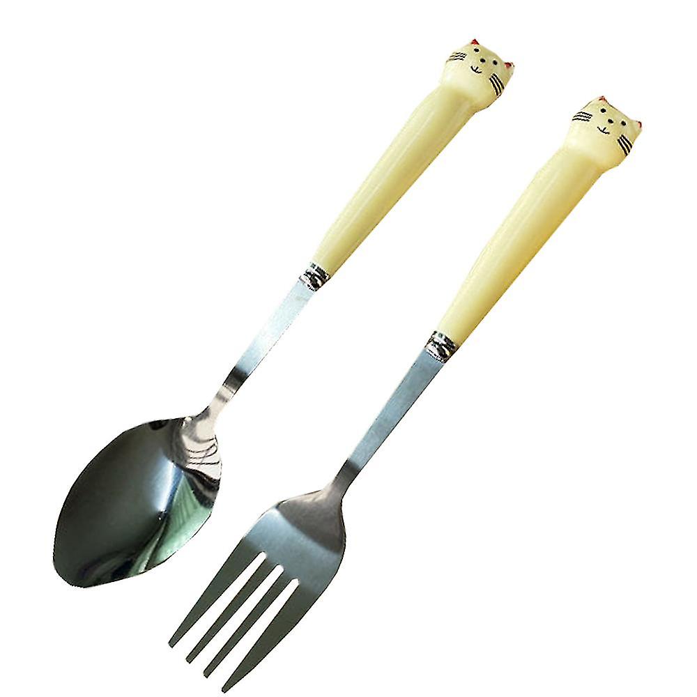 2-piece Children Flatware Setdinner Utensils Spoon Fork Set
