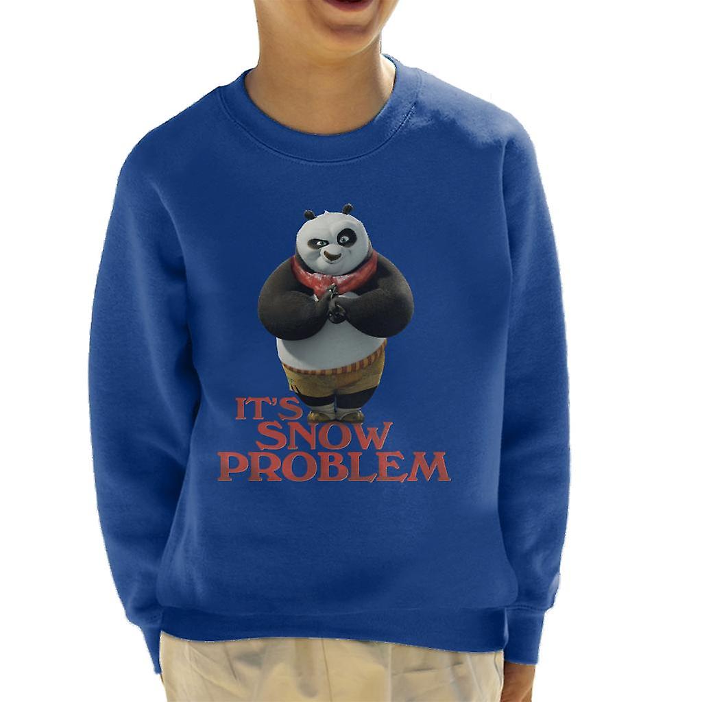 Kung Fu Panda Christmas It's Snow Problem Kid's Sweatshirt