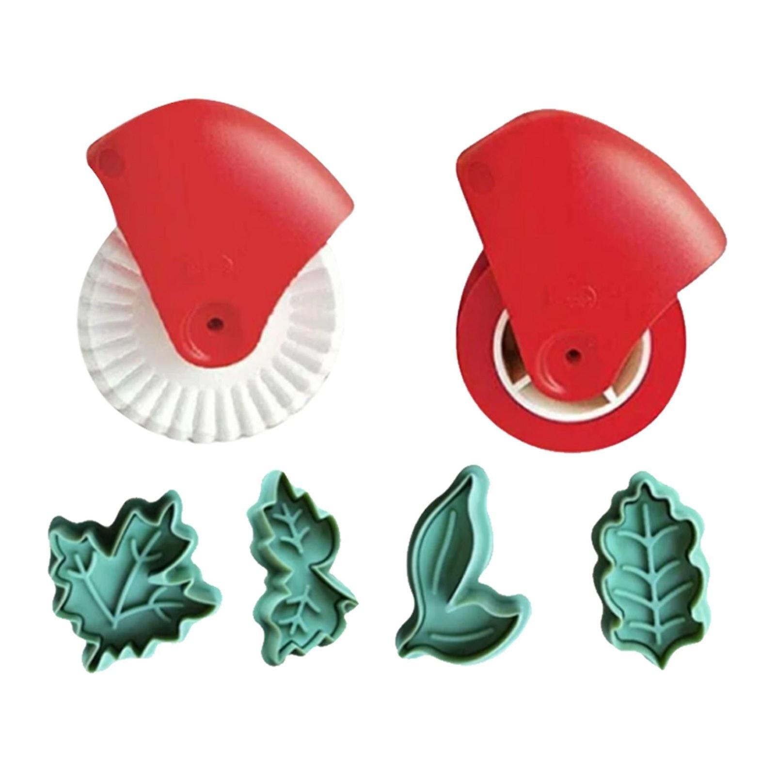 Baking Tool Accessories Cake Pizza Decorative Tool Pastry Wheel With Decorative Plunger