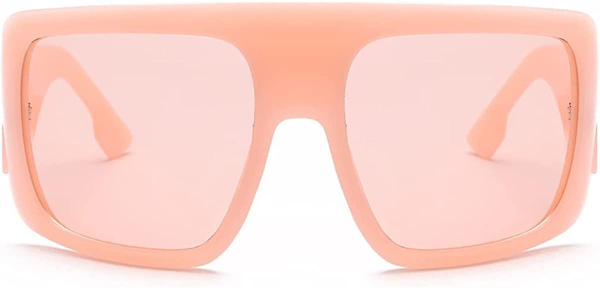 Heytea Large Square Baddie Oversized Women Sunglasses Shield Men Fashion Flat Top Wrap Baddie Shades B5040