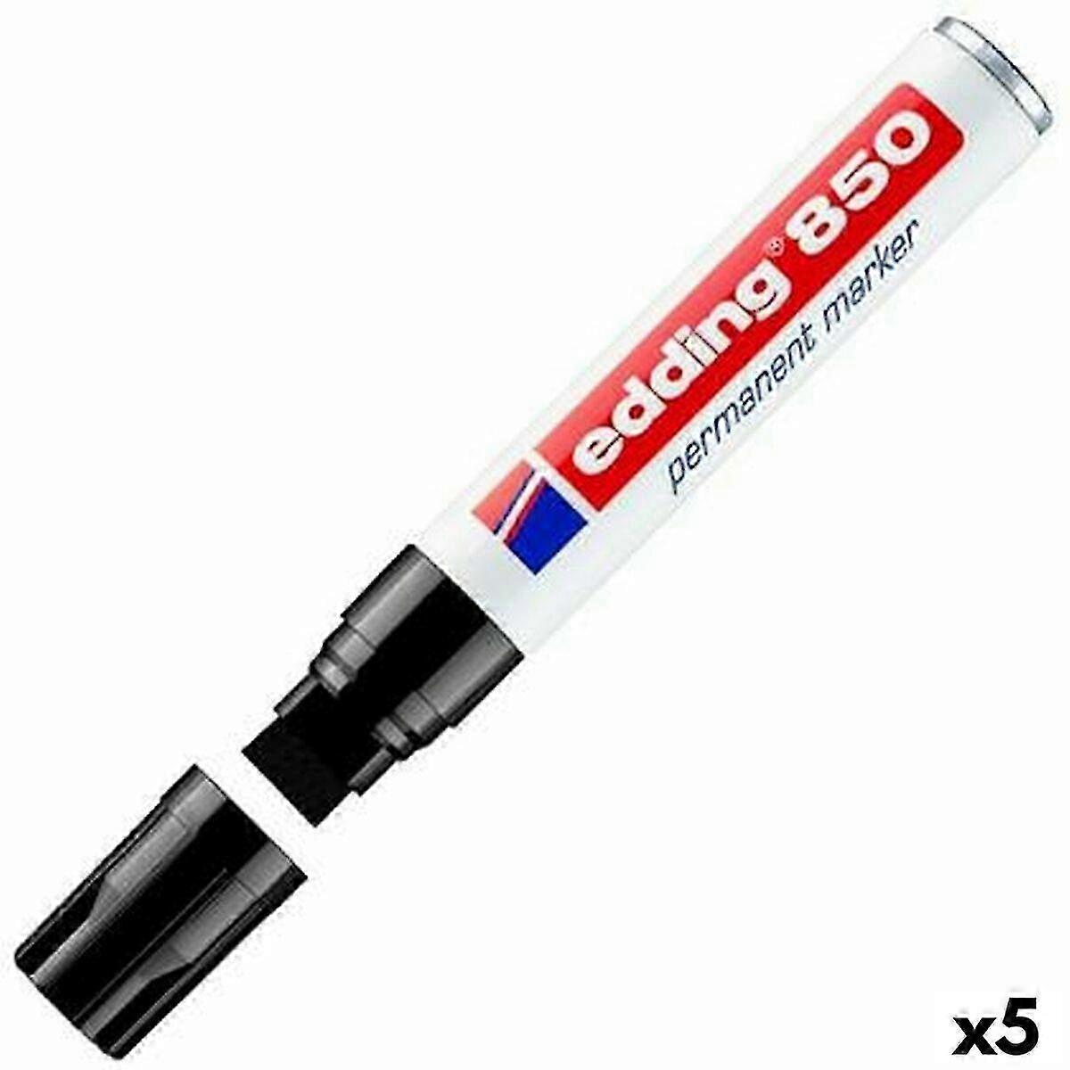 永久性记号笔 Edding 850 黑色 (5 个单位)