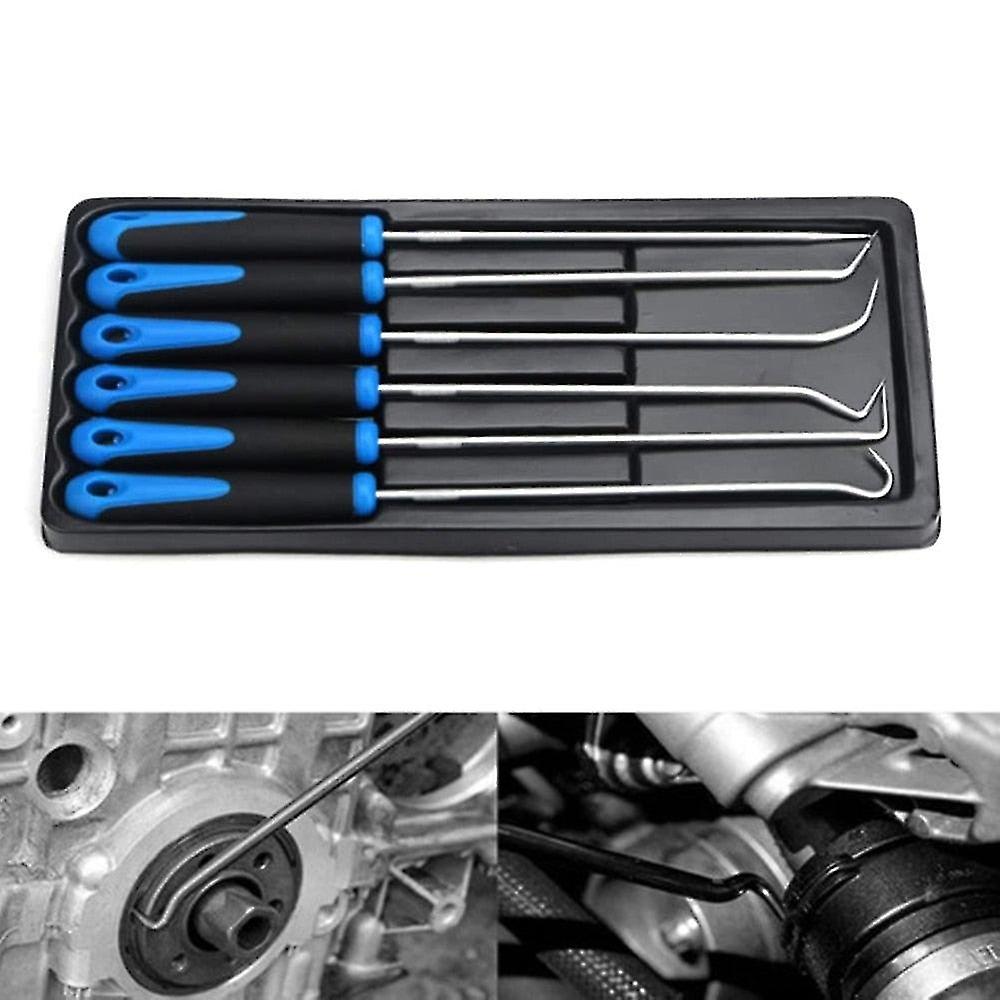 6pcs Pick Hook Set Durable O-ring And Remover Craft Hobby Tool Steel Hook And Pick Tool -piece Set