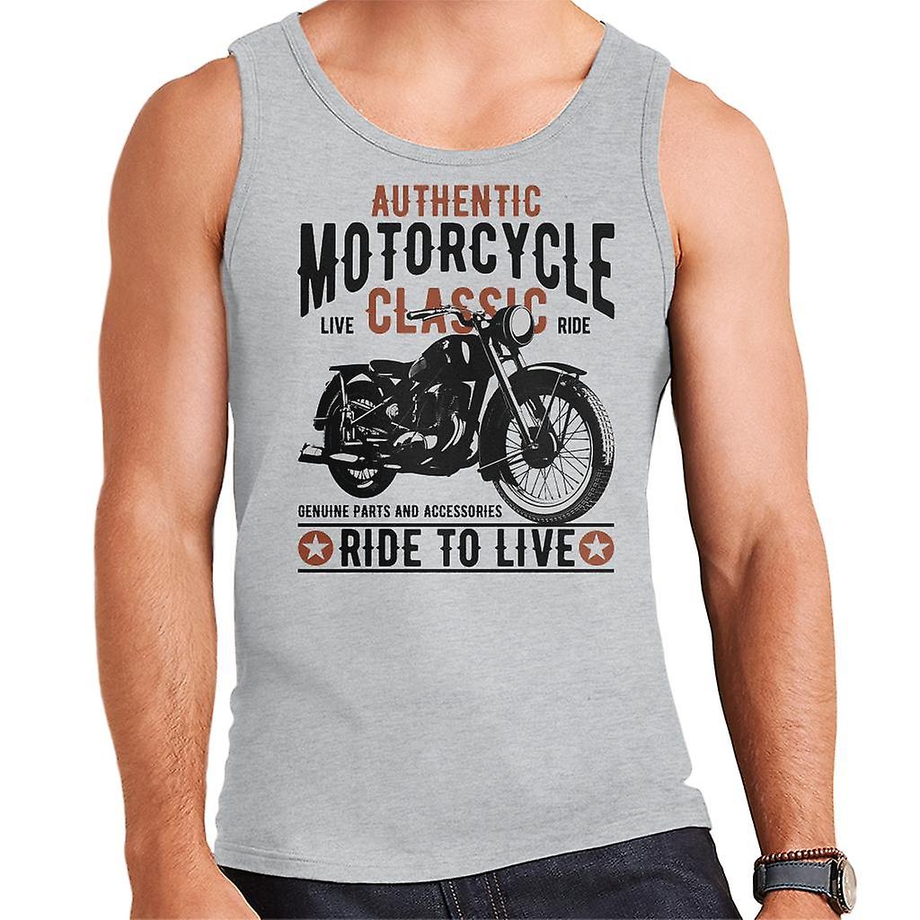 Authentic Motorcycle Ride To Live Men's Vest