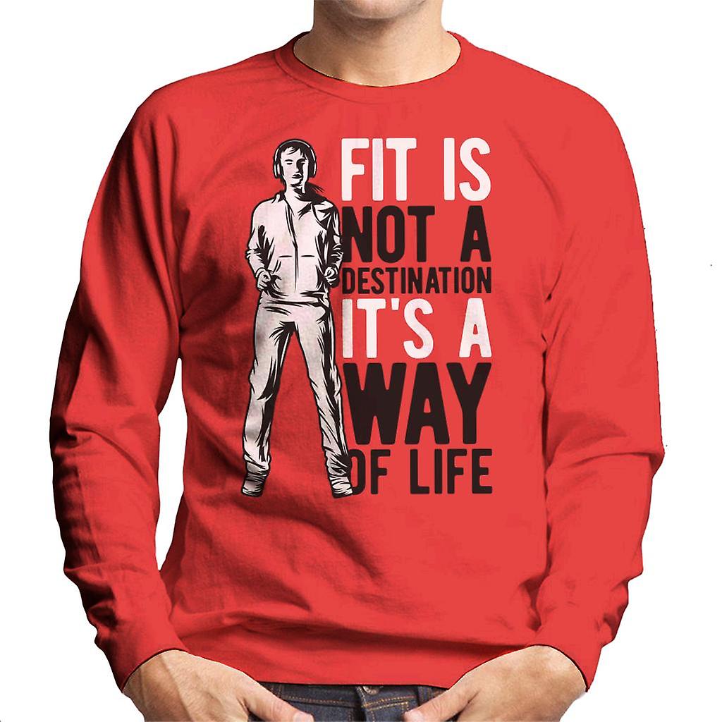 Fit nem egy cél a egy életmódját Men ' s pulóver