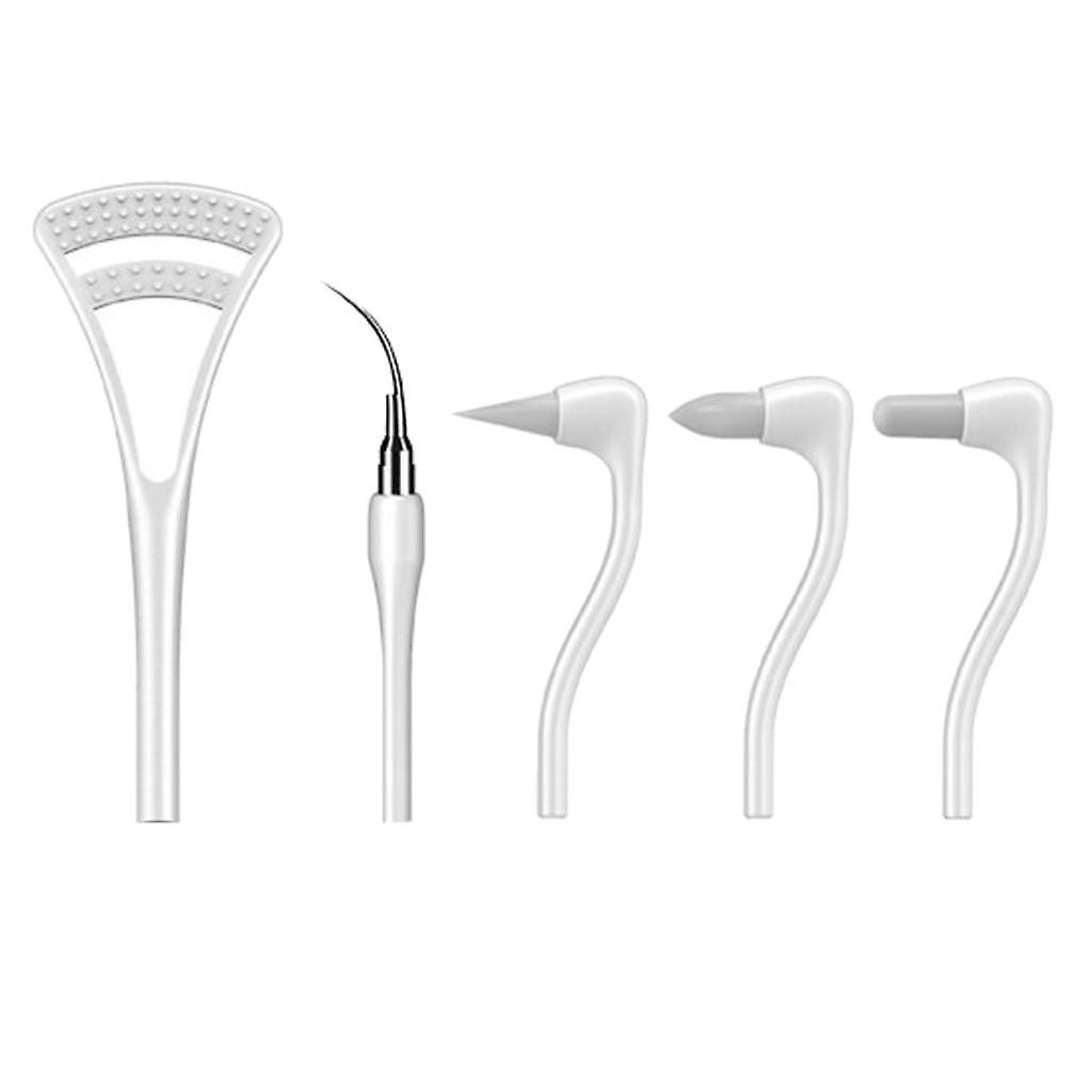 LED Oral Irrigator Beauty Cleaner Tool white (five Head)