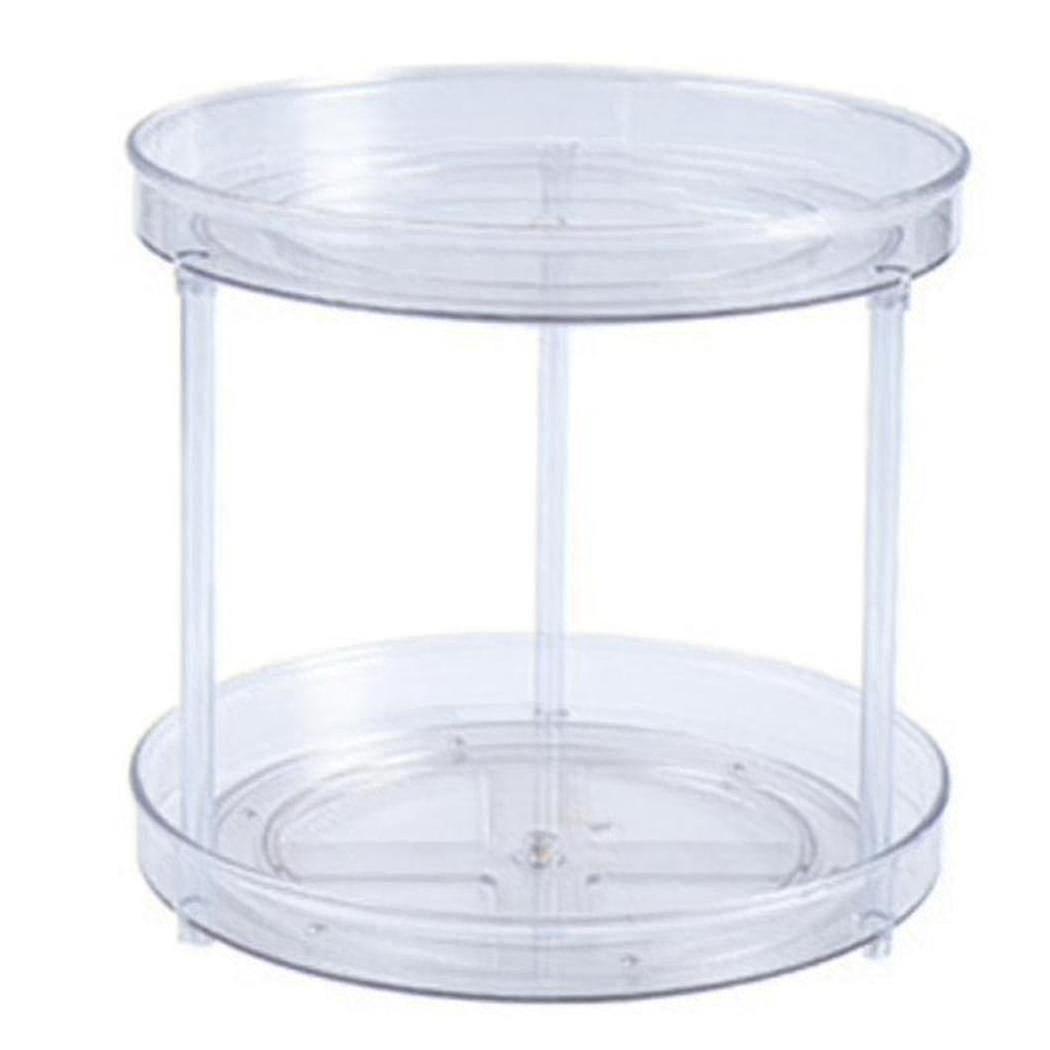 Transparent Multifunctional Rotating Shelf Cosmetic Storage Rack