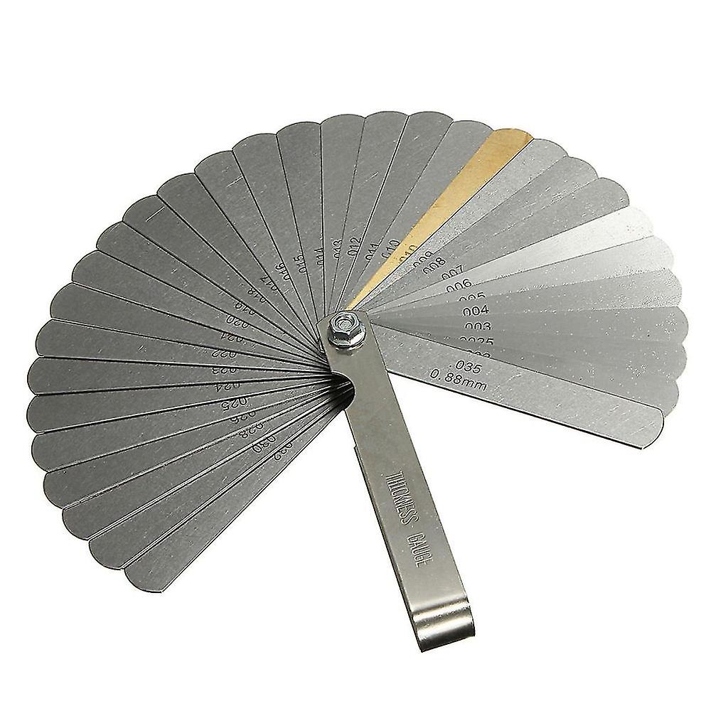 32 Sheets Distance Gauge Feeler Gauge Valve Gauge Feeler Gauge Space Size 0.04-0 .88 Mm