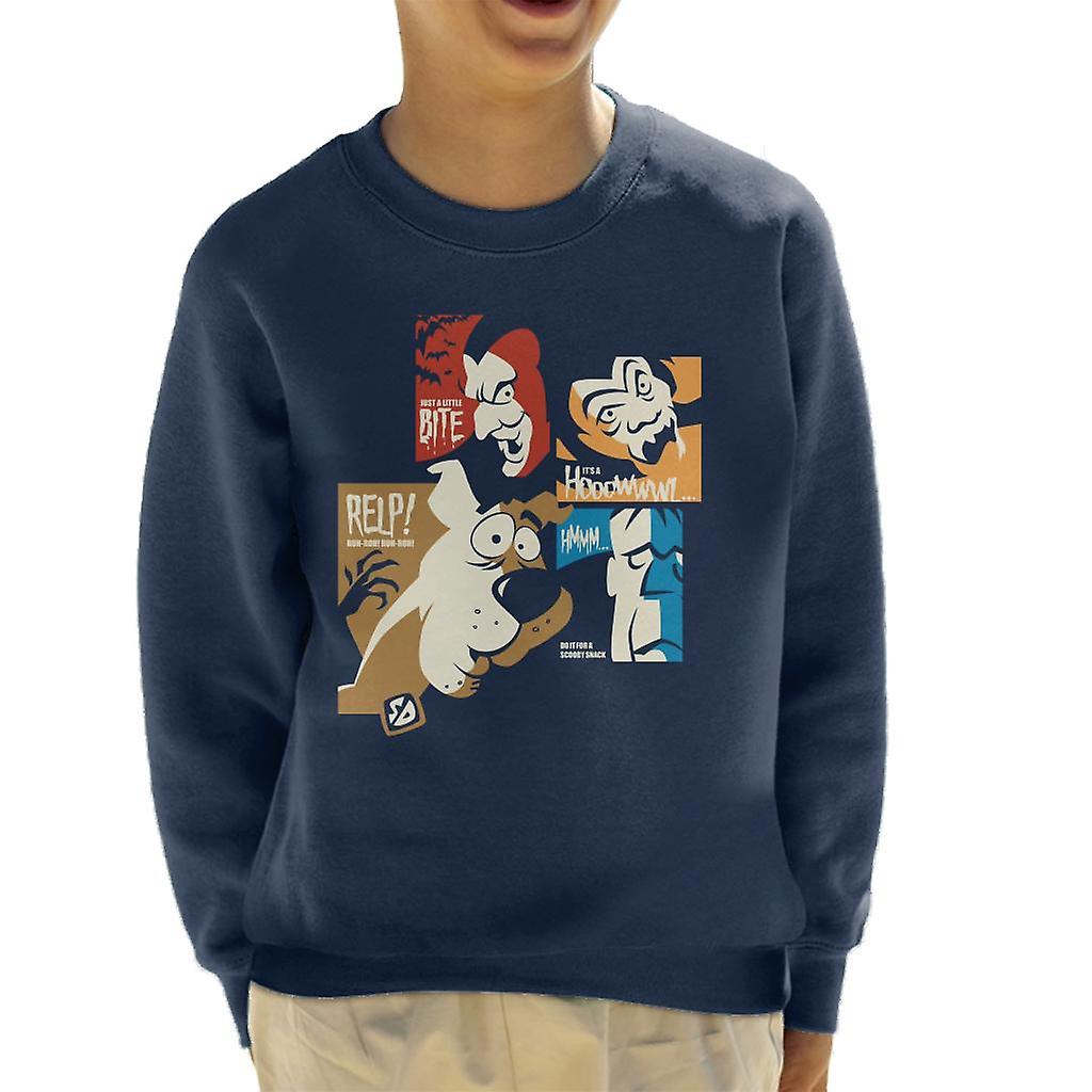 Scooby Doo Halloween Tiles Kid's Sweatshirt