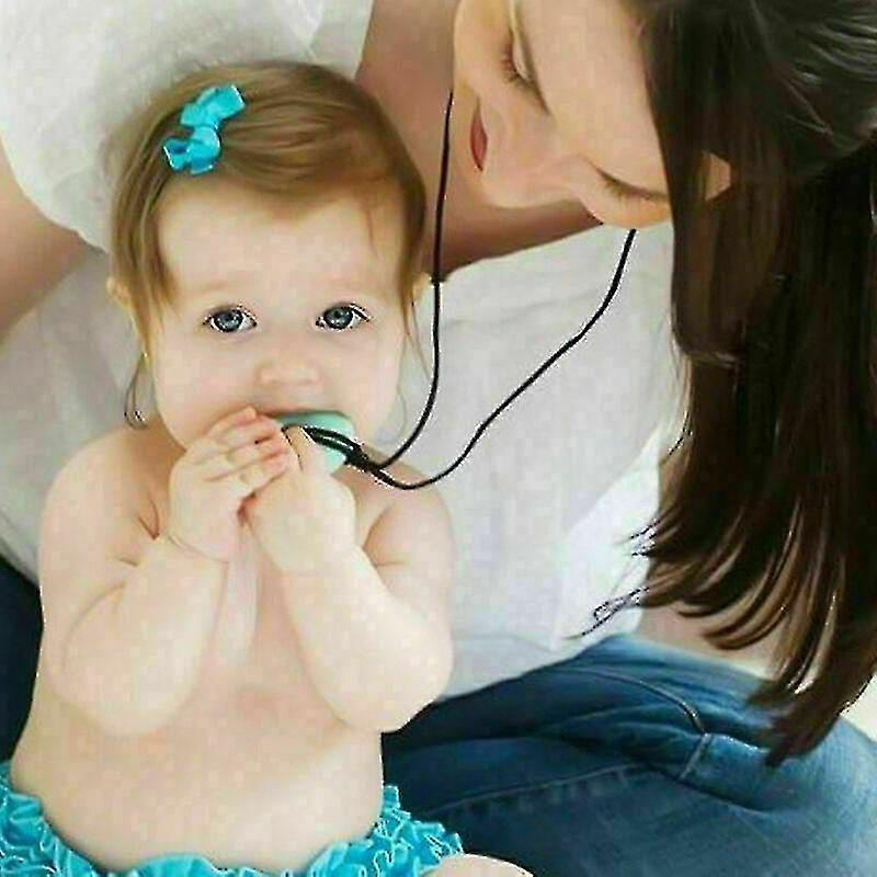 Autism Chewy Necklace Kids Baby Chewie Sensory Chew Asd Adhd Tear Drop Spd