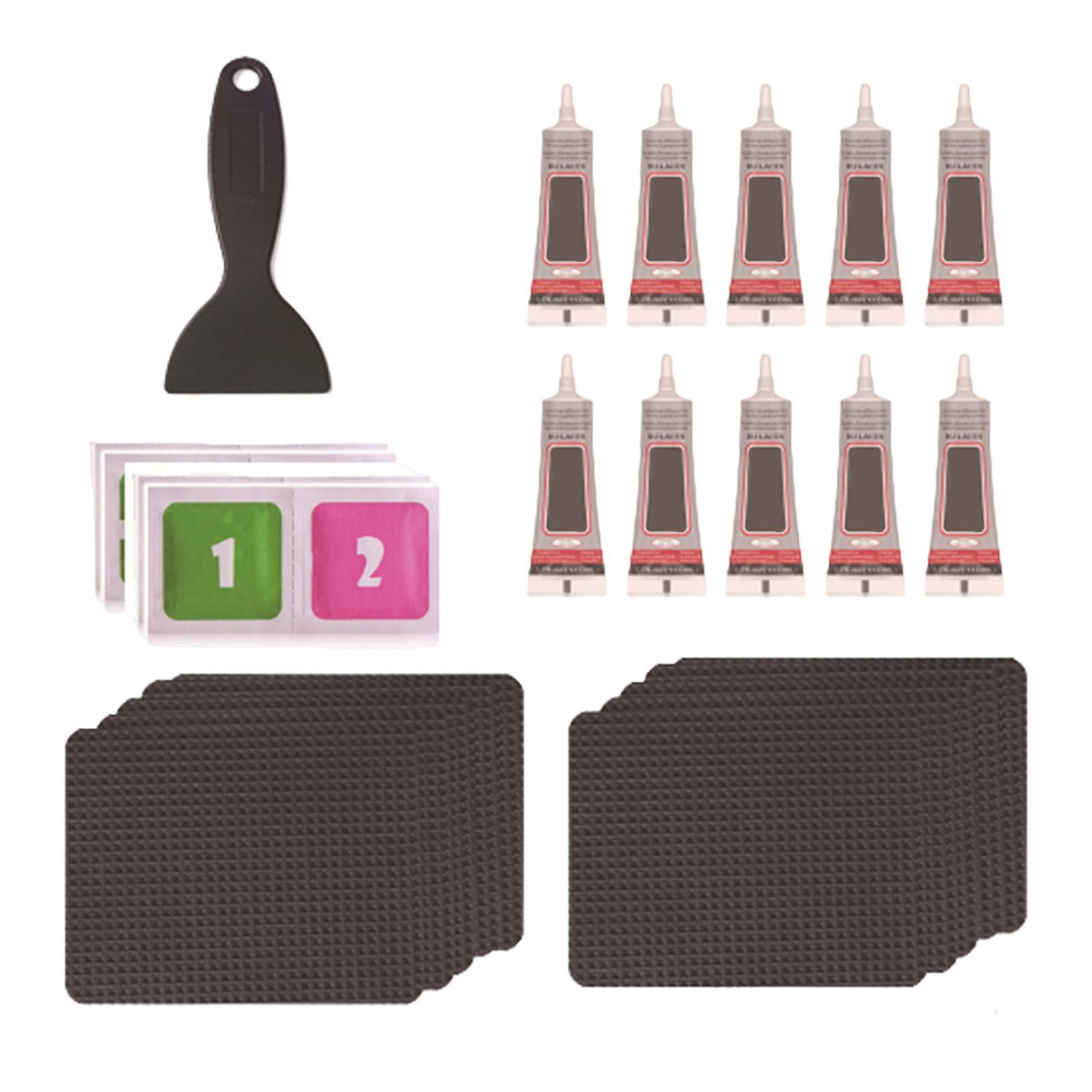 Trampoline Patch Kit Replacement Waterproof Big Holes Trampoline Accessories Rectangular 10 Patches