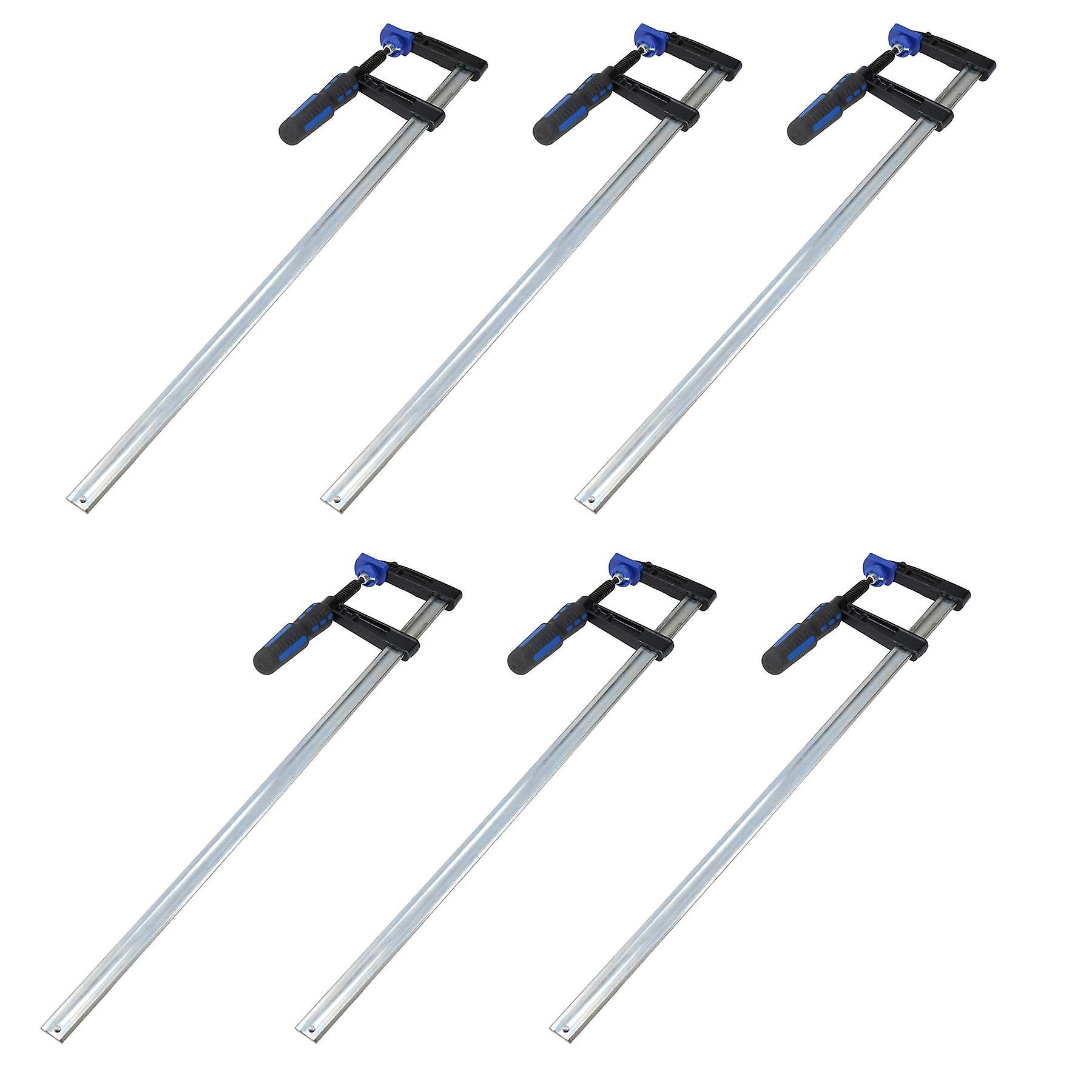 Sliding F Clamp Bar Profile Clamp Holder Fastener Fastening 600mm x 80mm 6pc