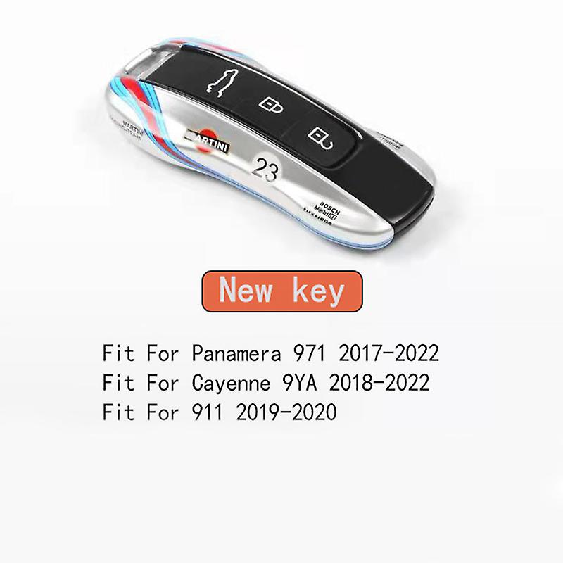 New No. 72 Racing Style Remote Key Cover Case Replace Fit For Porsche Cayenne Panamera Cayman Macan Boxster 971 9ya 718 911