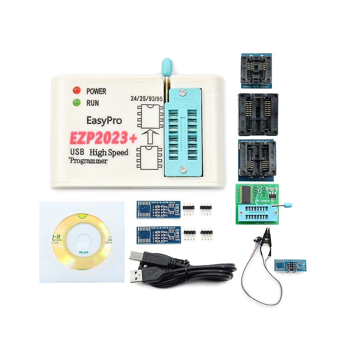 Ezp2023+ High-speed Spi Flash Programmer Ezp2023 Support 24/25/93/95 Eeprom Bios 25t80 Burning Offl