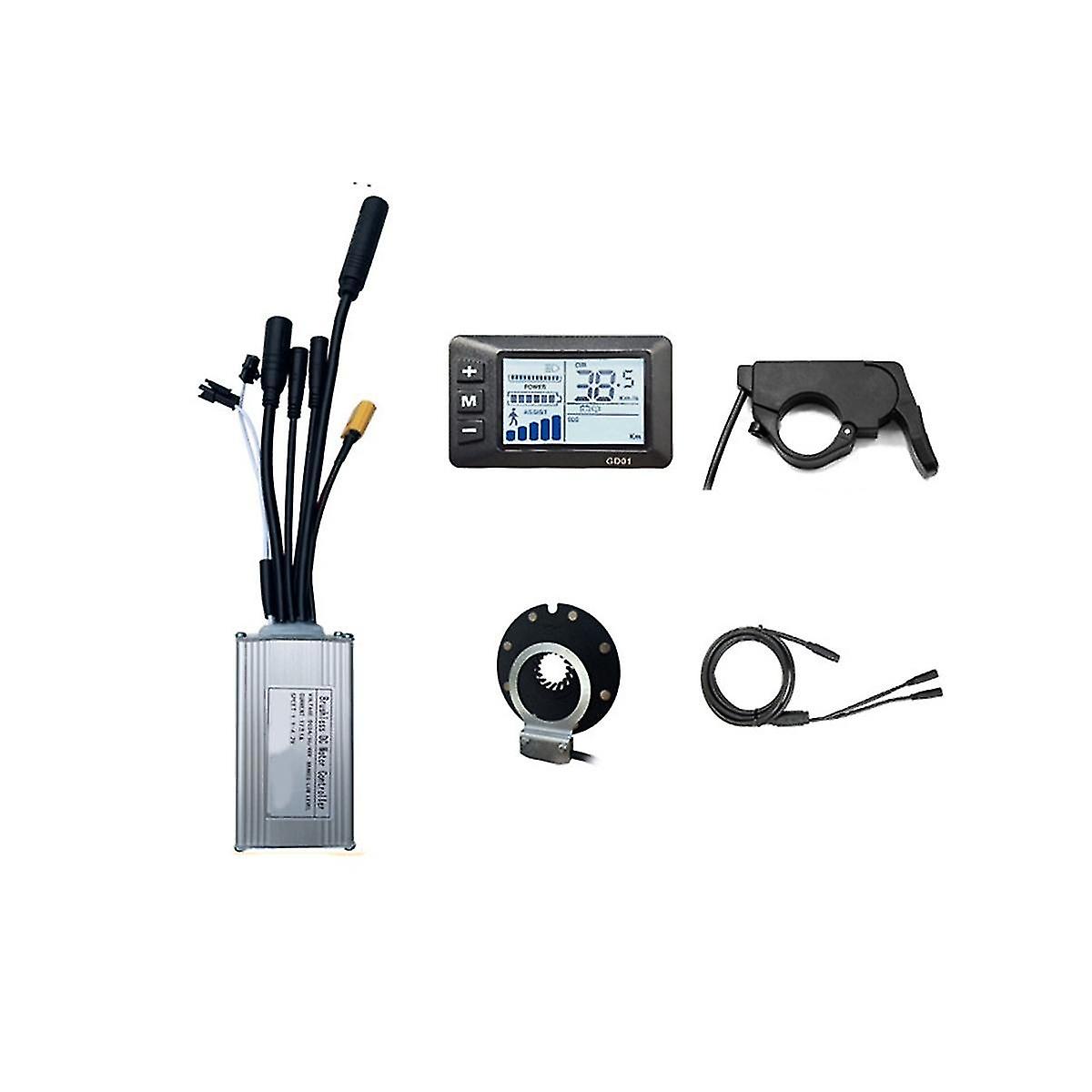 Controller System 17a For 24v/36v/48v 250w/350w Motor Gd01 With Universal Controller Small Kit