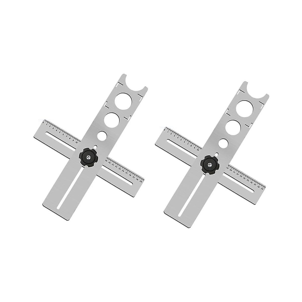 Adjustable Hole Locator, Tile Angle Measurement Ruler, Tile Angle Measurement Ruler, 25/40/45 Mm, For Square Carpenter