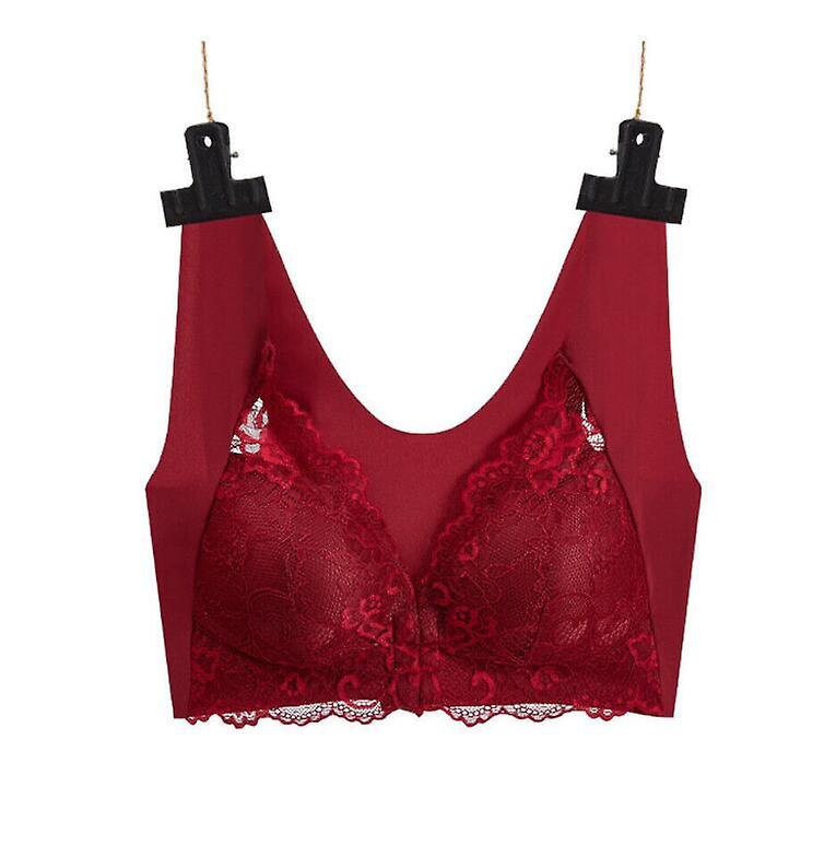 Vrouwen Front Bh's Dames 5d Shaping Push Up Non Wired Seamless Lace Underwea