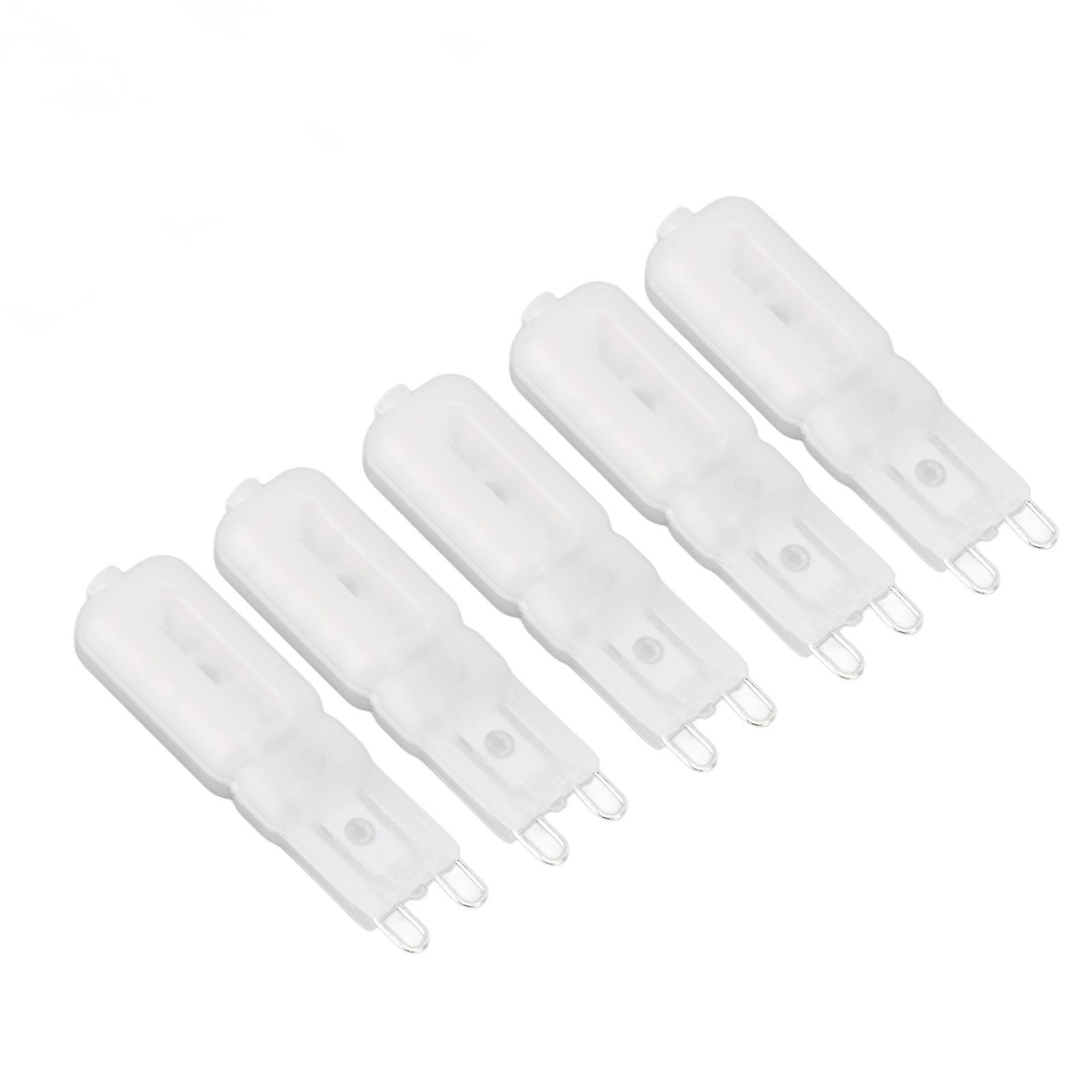 5Pcs G9 LED Bulb Brightness Dimmable High Color Rendering White Shell 22 LEDs Light Bulb for Landscape Lights AC 220V