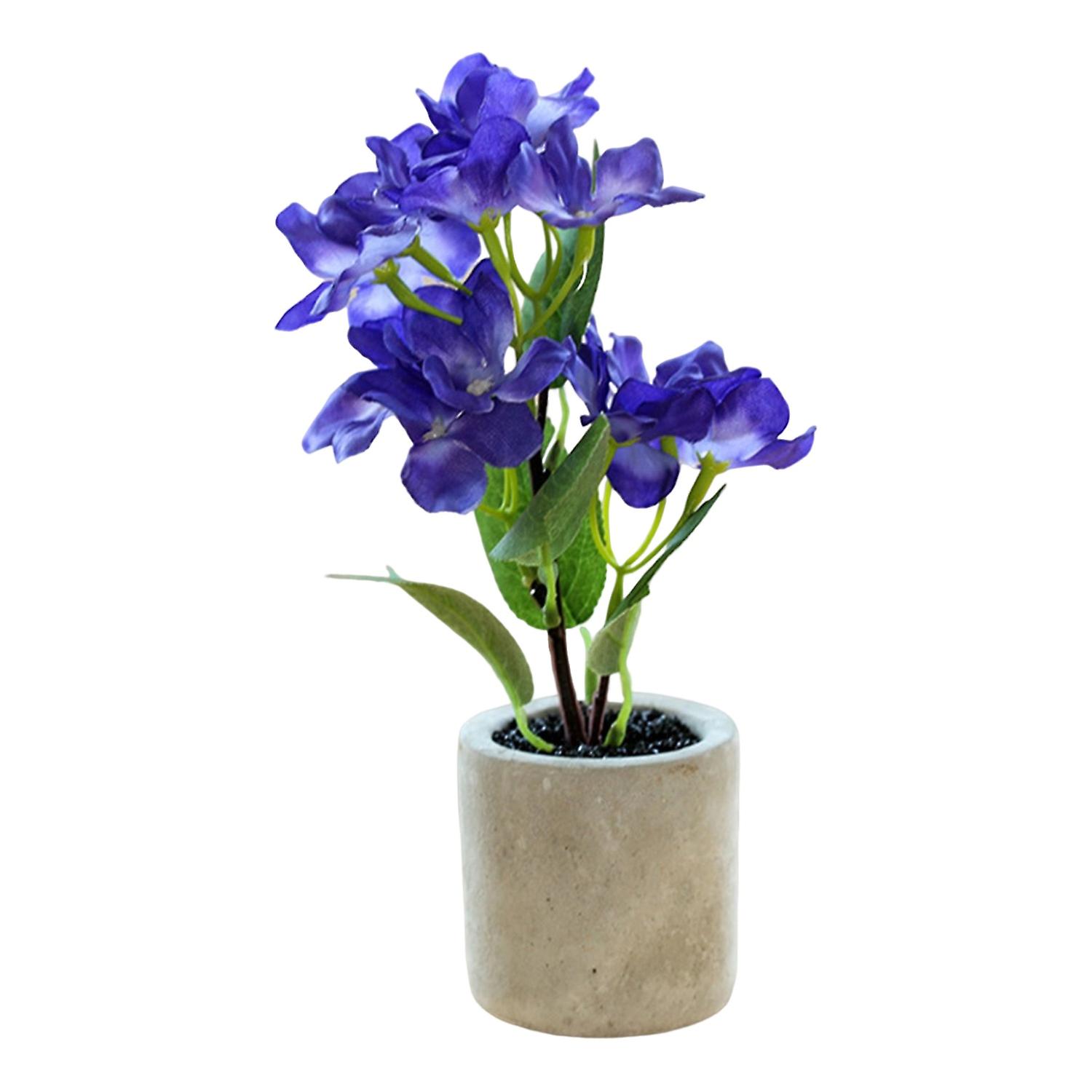 Artificial Bonsai No Withering Home Decor DIY Desktop Hydrangea Simulation Potted Plant for Hotel