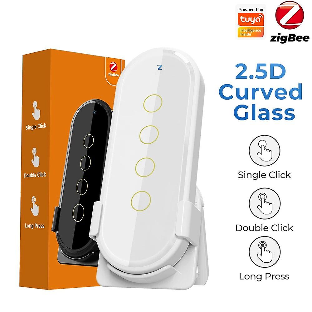 Tuya Wifi Smart Wireless Switch Zigbee Connection Remote 4 Key Control Touch Light Switch Remote Control Smart Home Appliances
