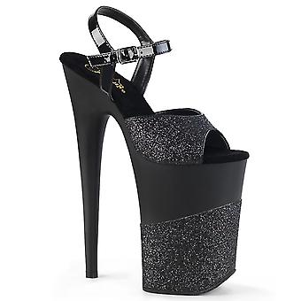 Pleaser Damen Laufschuh Infinity-909-2g Swk Glitter/Blk Glitter
