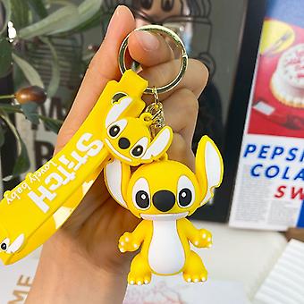 Anime Disney Stitch Keychain Cute Doll Keyring Fashion Couple Bag Ornament